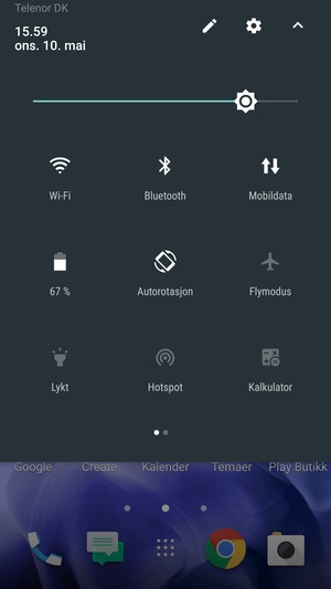 Slå av Wi-Fi og Bluetooth