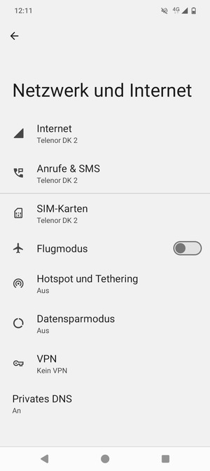 Wählen Sie Internet