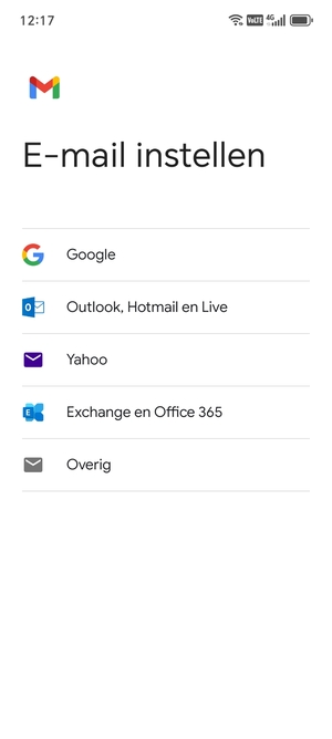 Selecteer Google