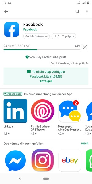 Warten Sie, bis der Installationsprozess  beendet ist