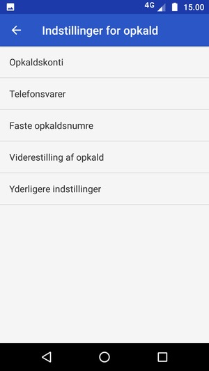 Vælg Telefonsvarer