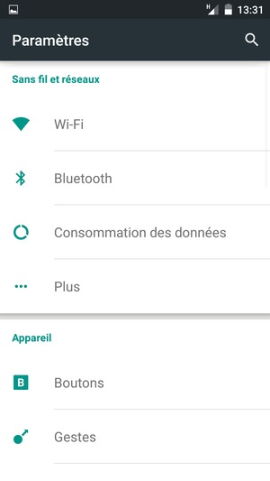 Sélectionnez Plus