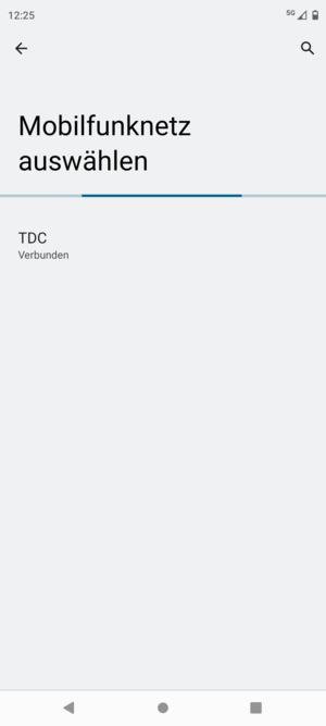 Warten Sie, bis die Suche abgeschlossen ist