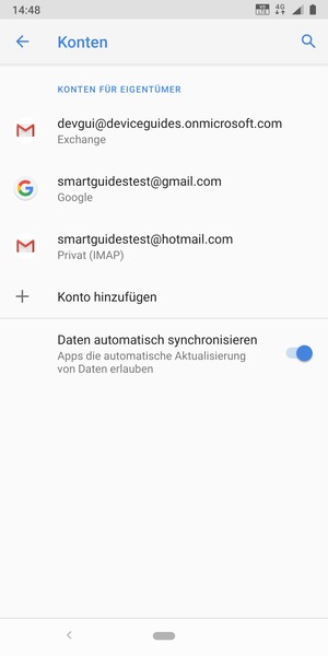 Wählen Sie Ihr Google Konto