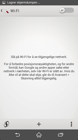 Slå på Wi-Fi
