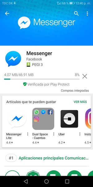 Espere a que el proceso de instalación finalice