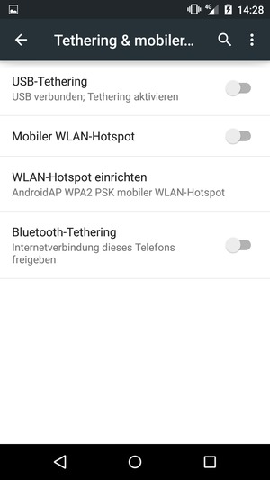 Wählen Sie WLAN-Hotspot einrichten