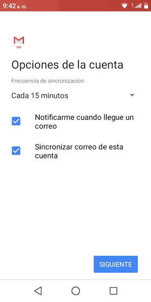 Seleccione SIGUIENTE