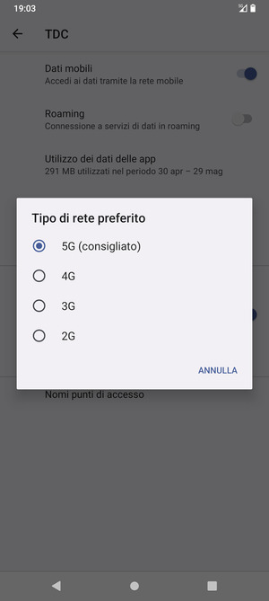 Seleziona la tua opzione preferita
