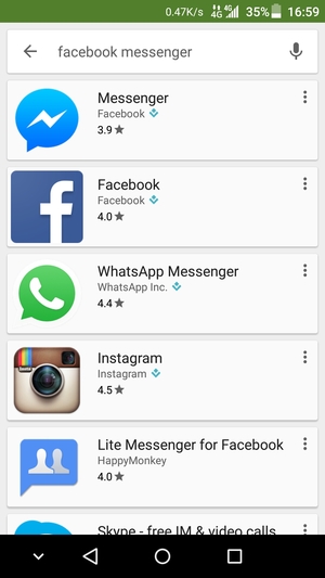 Select the app