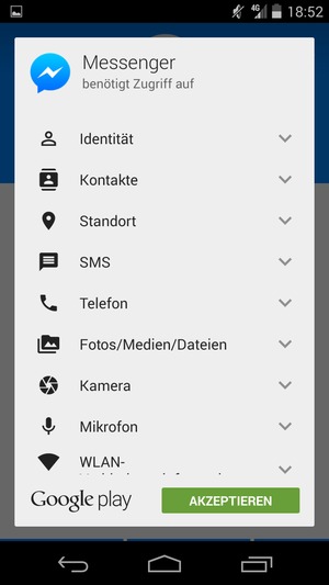 Wählen Sie AKZEPTIEREN
