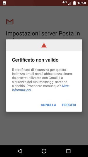 Seleziona PROCEDI