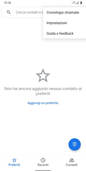 Seleziona Impostazioni