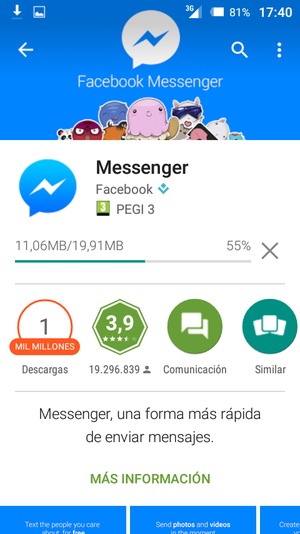 Espere a que el proceso de instalación finalice