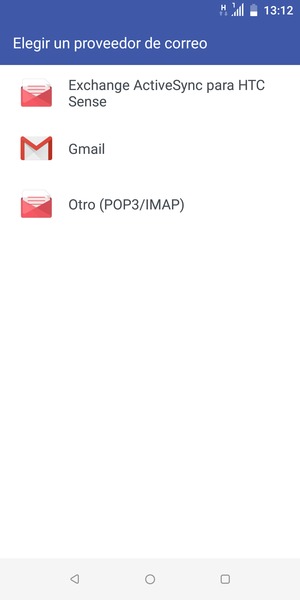 Seleccione Otro (POP3/IMAP)