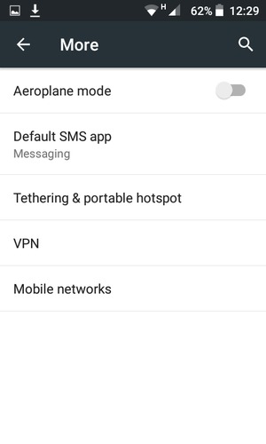 Select Tethering & portable hotspot