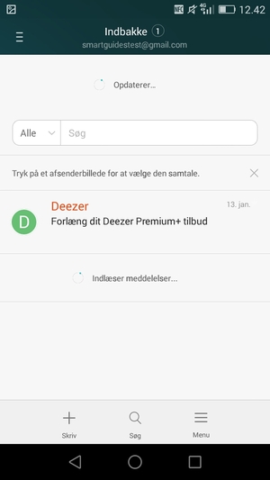 Din konto er klar til brug