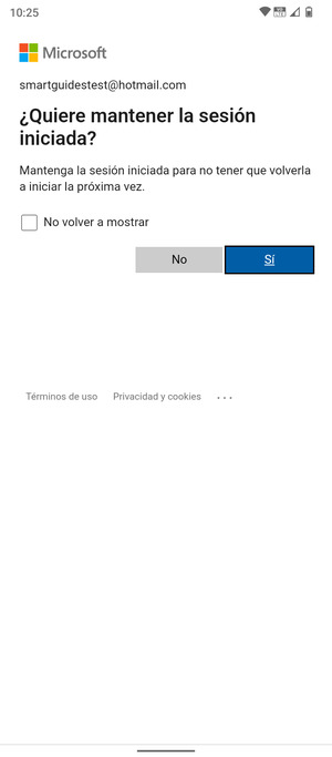Seleccione la opción deseada