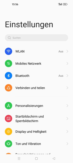 Wählen Sie Mobiles Netzwerk