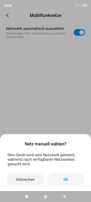 Wählen Sie OK