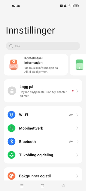 Velg Wi-Fi