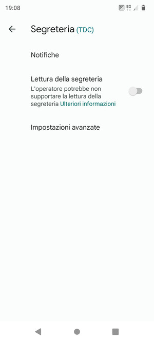 Seleziona Impostazioni avanzate