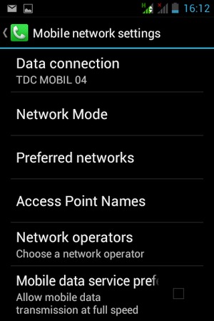 Select Network operators