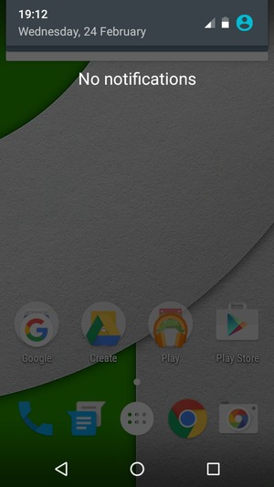 Slide down the top menu again