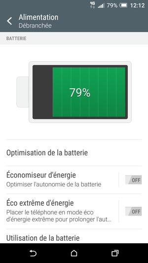 Activer le Économiseur d'énergie