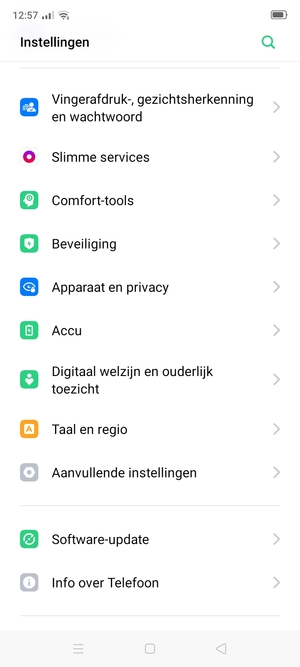 Scroll naar en selecteer Apparaat en privacy