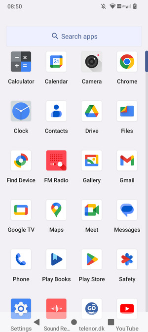Scroll to and select Settings
