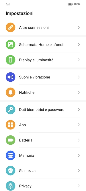 Per attivare il blocco dello schermo, vai al menu Impostazioni e seleziona Dati biometrici e password
