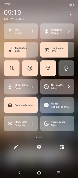 Sélectionnez Son pour passer en mode vibreur