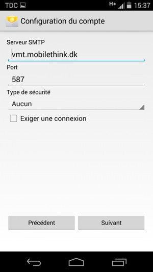 Décochez la case Exiger une connexion et sélectionnez Suivant