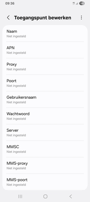 Voer mms-gegevens in