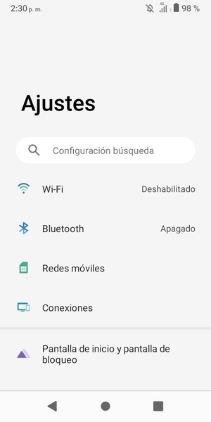Seleccione Redes móviles