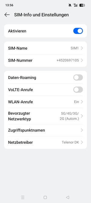 Um das Netzwerk zu wechseln, falls Probleme auftreten, wählen Sie Netzbetreiber
