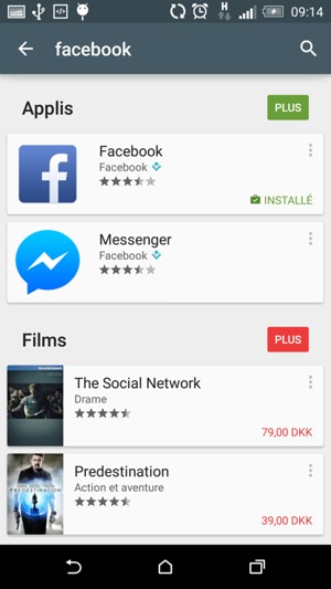 Sélectionnez l'appli