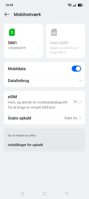 Vælg  eSIM