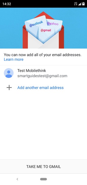 Select TAKE ME TO GMAIL