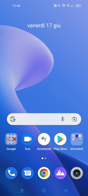 Seleziona il tasto App recenti