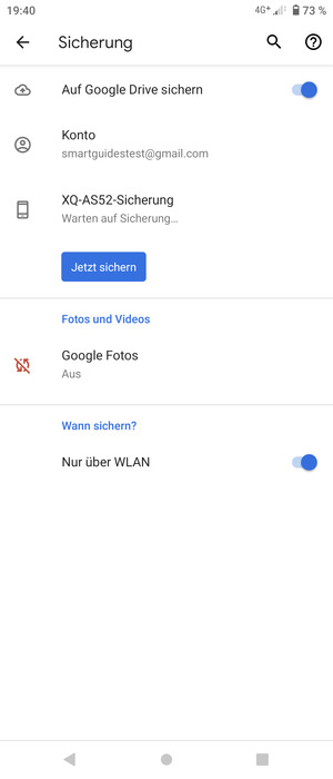 Wählen Sie Konto