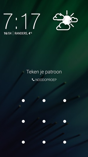 Uw telefoon is nu beveiligd met een schermvergrendeling