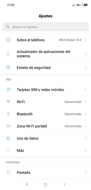 Seleccione Tarjetas SIM y redes móviles