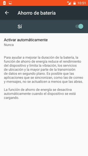 Active Ahorro de batería
