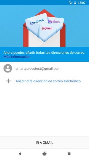 Seleccione IR A GMAIL