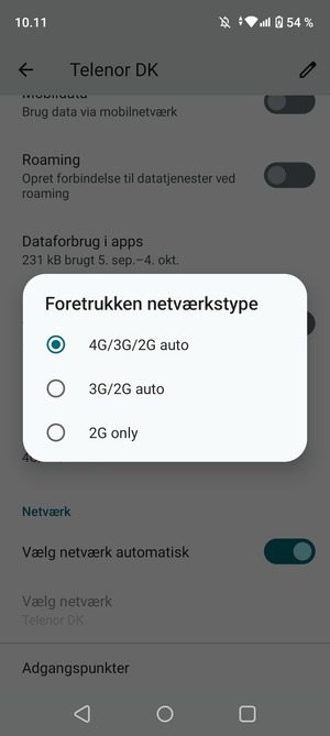 Vælg din foretrukne mulighed