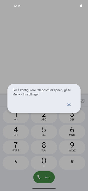 Hvis personsvar ikke er innstilt, velg OK