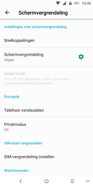 Selecteer Schermvergrendeling