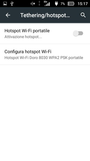 Attiva Hotspot Wi-Fi portatile